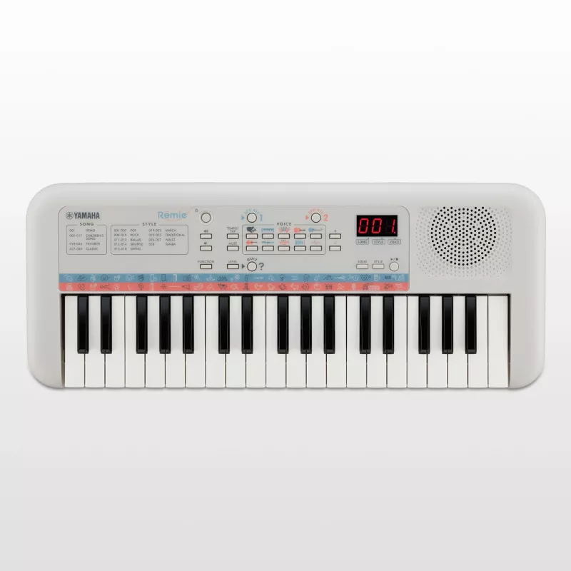 Yamaha Remie PSS-E30 skaitmeninis sintezatorius 37 klavišų balta spalva
