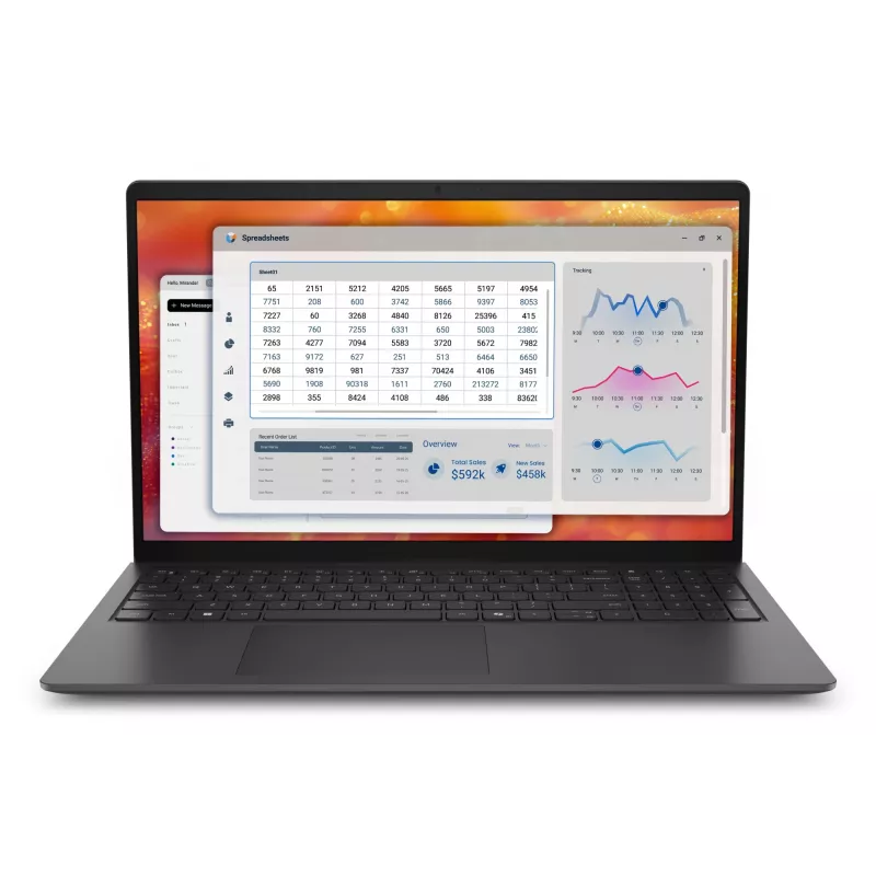 Nešiojamas kompiuteris DELL Pro 15 Essential PV15265 AMD Ryzen™ 5 130 39,6 cm (15,6 colio) Full HD 16 GB DDR5-SDRAM 512 GB SSD Wi-Fi 6 (802.11ax) Windows 11 Pro juodas