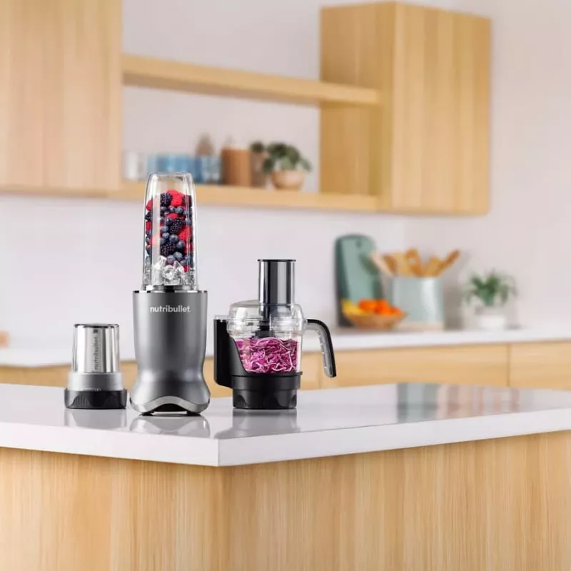 NutriBullet NB1224DG stalo blenderis 0,9 L 1200 W tamsiai pilkas