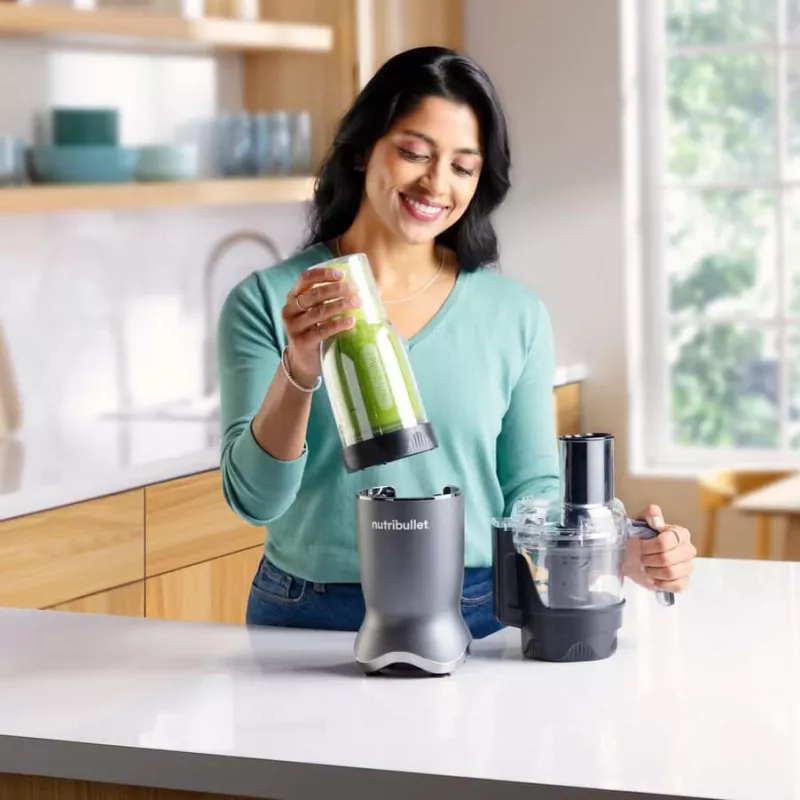 NutriBullet NB1224DG stalo blenderis 0,9 L 1200 W tamsiai pilkas