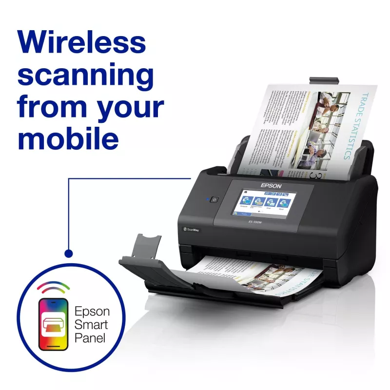 Epson WorkForce ES-590W lakštinis skaitytuvas 600 x 600 DPI A4 juodas