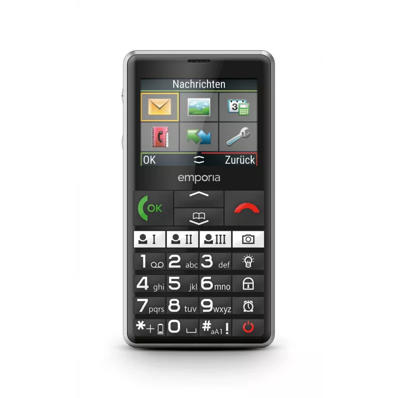 Emporia emporiaPURE-LTE 5,87 cm (2,31 colio) 107 g Juodas senjorų telefonas