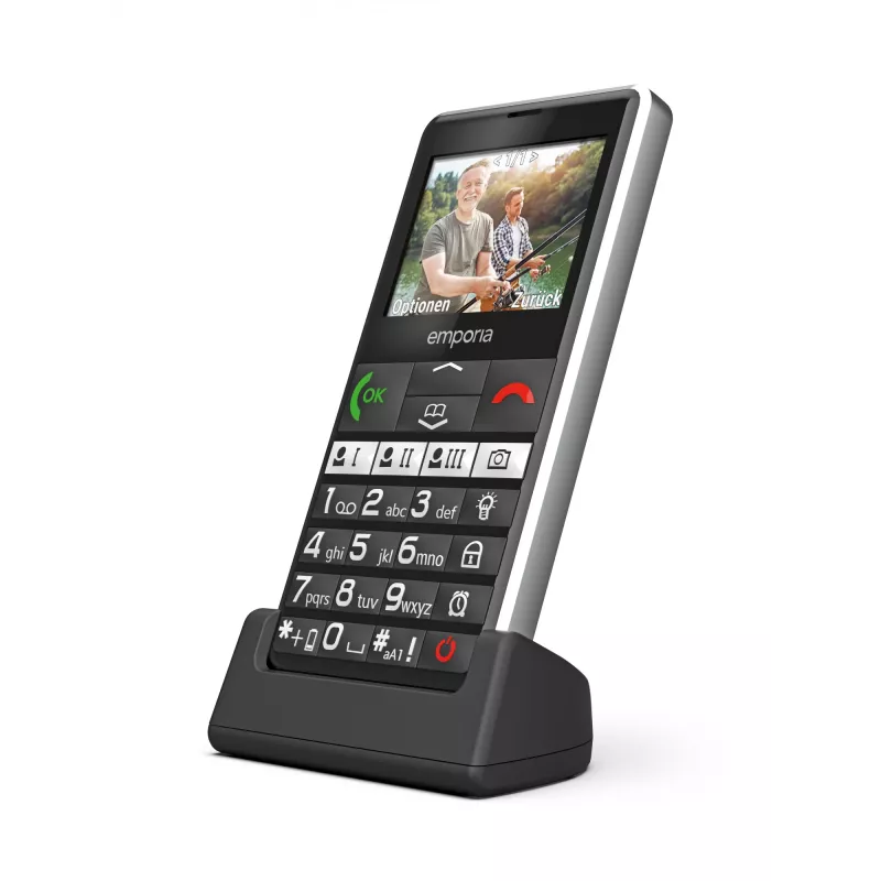 Emporia emporiaPURE-LTE 5,87 cm (2,31 colio) 107 g Juodas senjorų telefonas