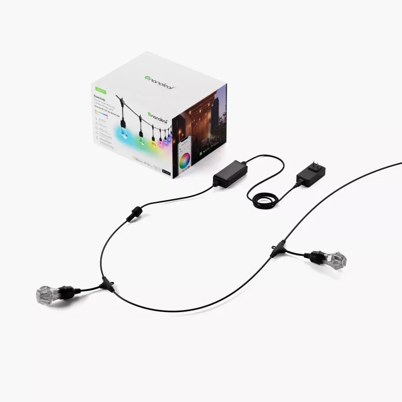 Nanoleaf Essentials Smart Multicolour Outdoor Stri – išmanioji lauko LED juosta (15 m, IP65, 16 mln. spalvų)