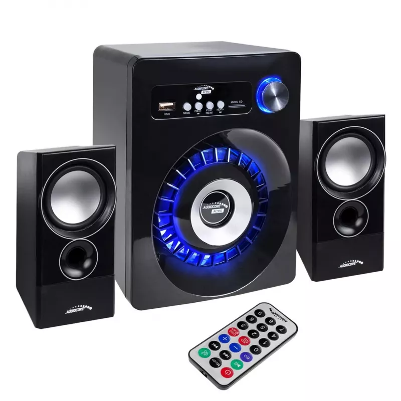 Audiocore AC910 garsiakalbių rinkinys 10 W PC / Nešiojamam kompiuteriui Juodas Bluetooth
