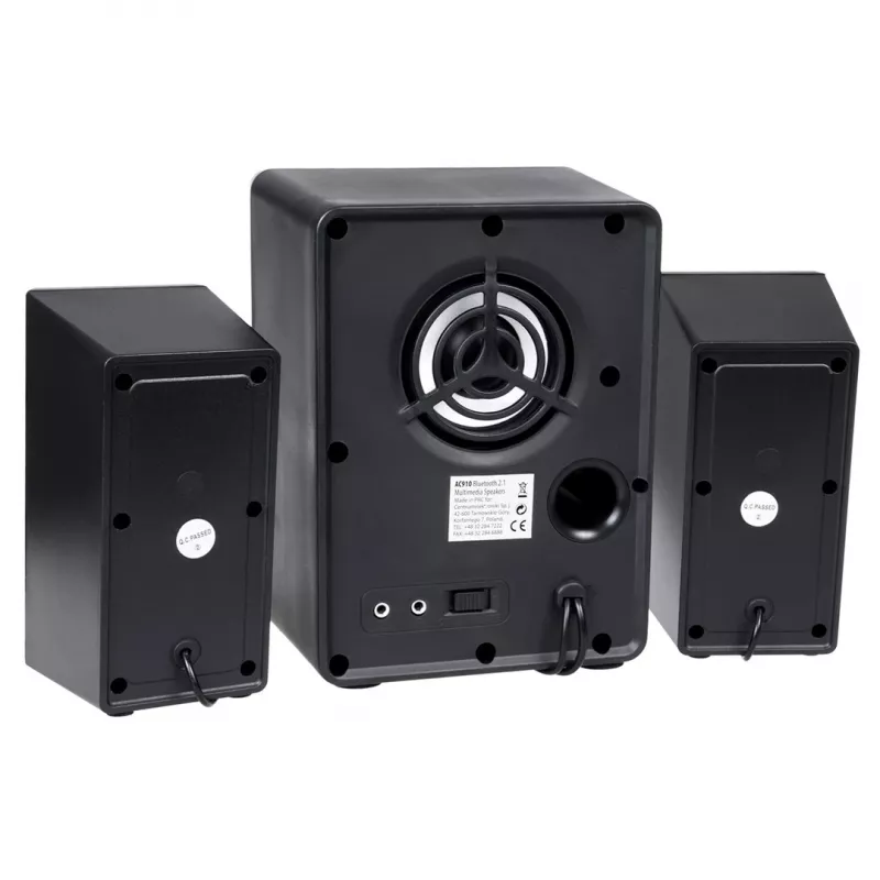 Audiocore AC910 garsiakalbių rinkinys 10 W PC / Nešiojamam kompiuteriui Juodas Bluetooth
