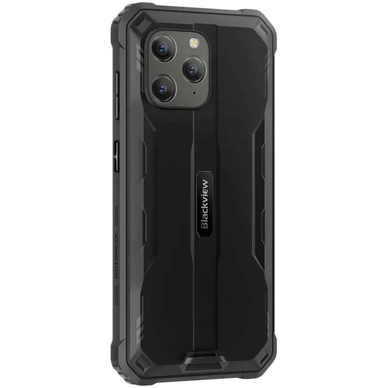 Blackview BV5300 PLUS nešiojamas atsparus telefonas, 6.10 inch HD+ IPS 720x1560, 8GB/128GB, MT8788V CAZA aštuonių branduolių 2.0GHz, priekinė 5MP/galinė 13MP, NFC, LTE, 6580mAh, Android 13, juodas