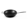 Le Creuset kietintas nelipnus wok 30 cm juodas/sidabrinis