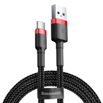 Baseus Cafule USB-C laidas 2A 3m (Juoda+Raudona)