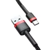Baseus Cafule USB-C laidas 2A 3m (Juoda+Raudona)