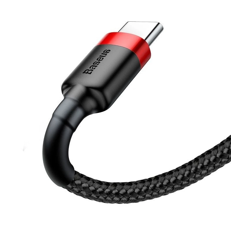 Baseus Cafule USB-C laidas 2A 3m (Juoda+Raudona)