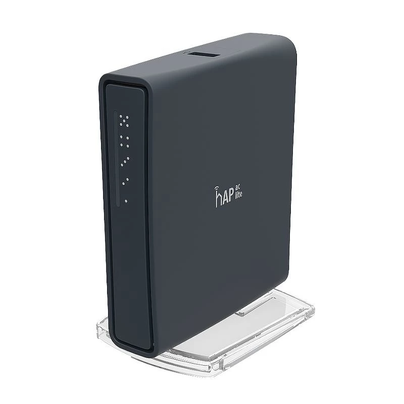 Mikrotik hAP ac lite bokštinis juodas su Power over Ethernet (PoE)
