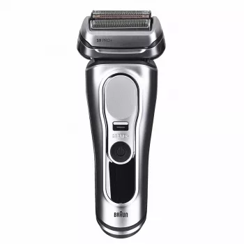 Braun Series 9 Pro+ 9667CC vyriškas skutimosi aparatas, folijinis skustuvas su trimeriu, sidabrinis