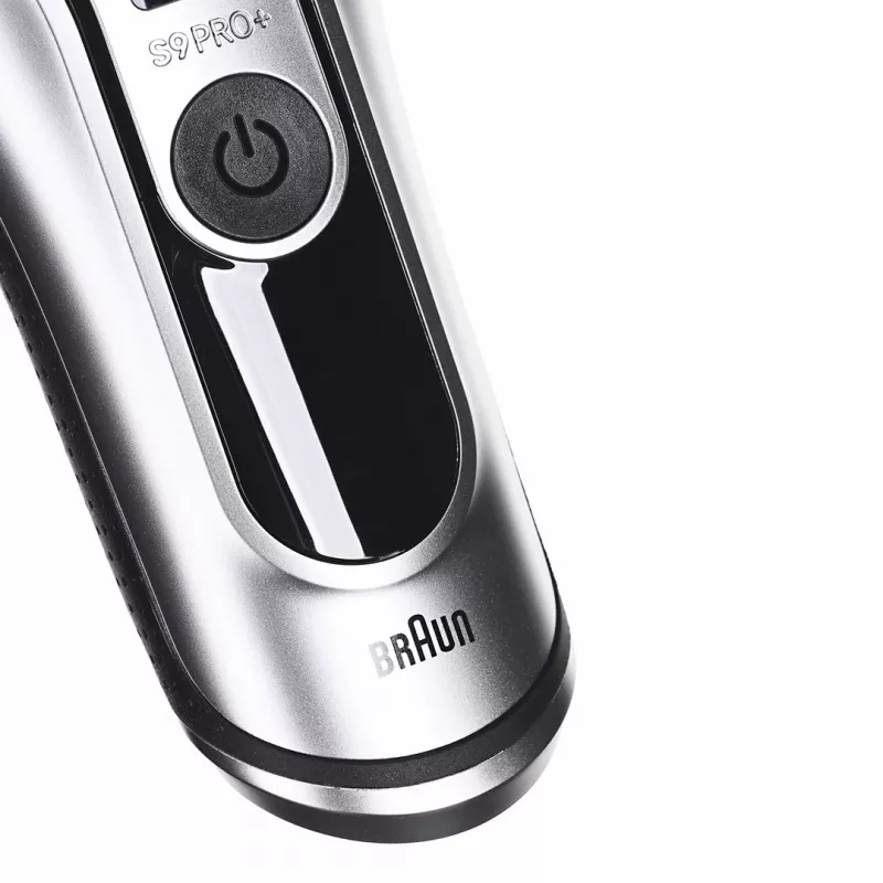 Braun Series 9 Pro+ 9667CC vyriškas skutimosi aparatas, folijinis skustuvas su trimeriu, sidabrinis