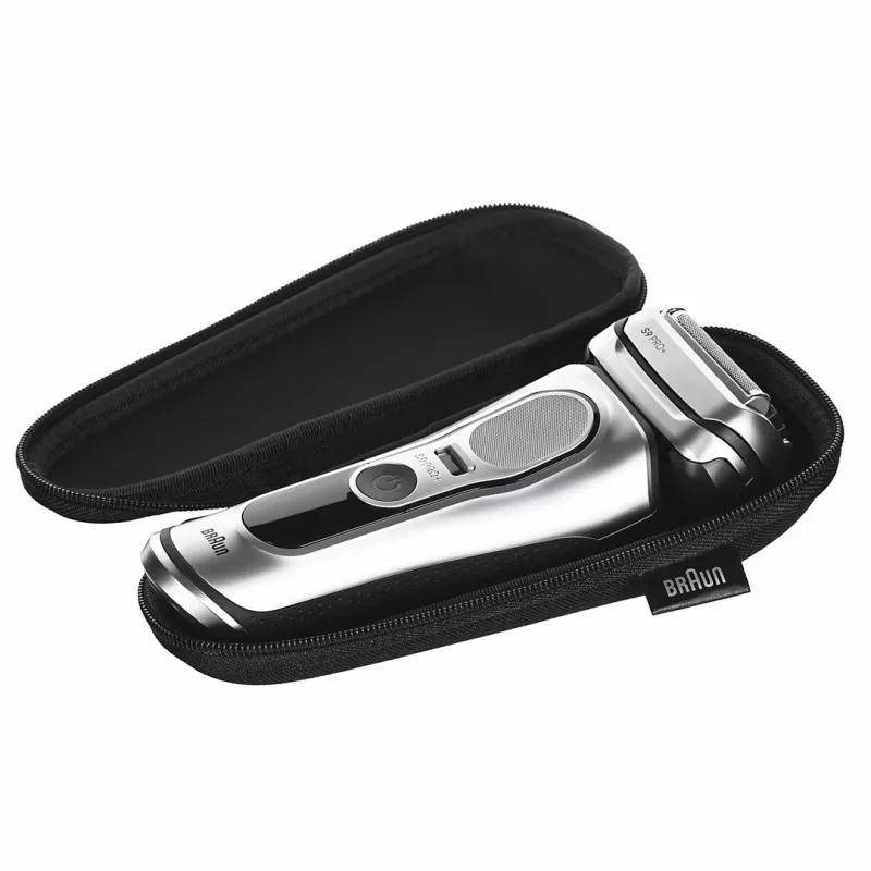 Braun Series 9 Pro+ 9667CC vyriškas skutimosi aparatas, folijinis skustuvas su trimeriu, sidabrinis