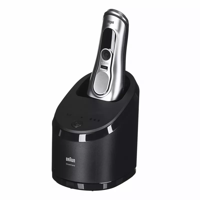 Braun Series 9 Pro+ 9667CC vyriškas skutimosi aparatas, folijinis skustuvas su trimeriu, sidabrinis