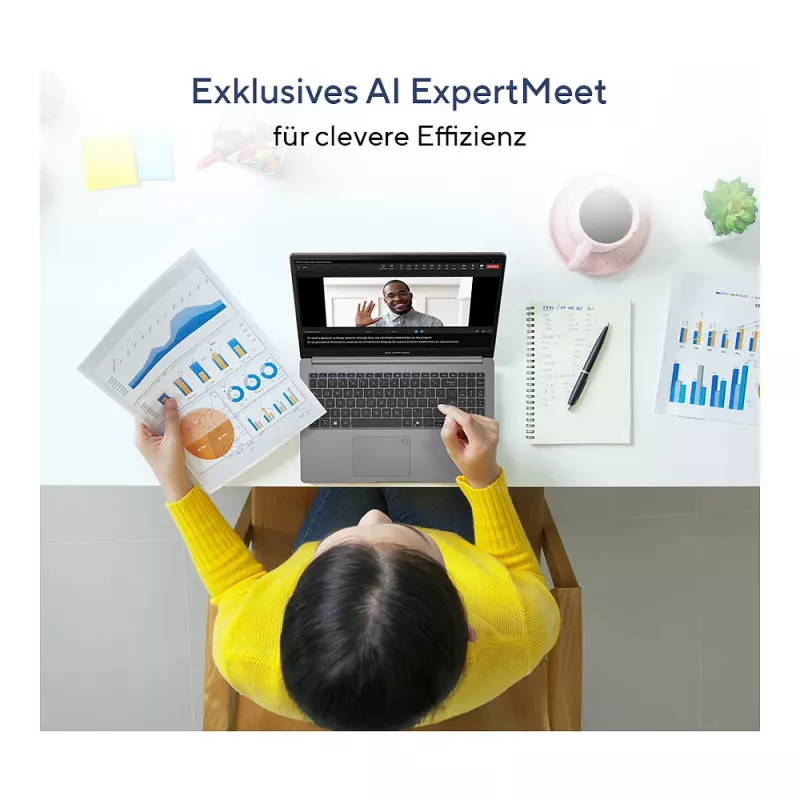 ASUS ExpertBook P1 P1503CVA-S72335 C5-210H/16GB/512GB SSD/be OS - Vokiška klaviatūra