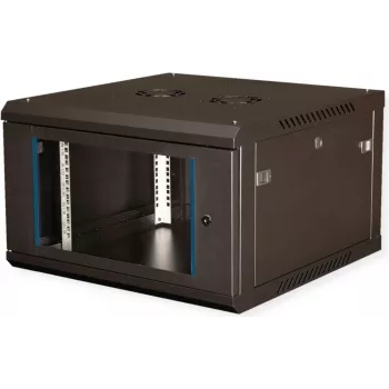VALUE 19 colių sieninis tinklo spintos komplektas 600x600mm juodas - WandEnclosure (26.99.0828)