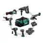 METABO rinkinys COMBO 18V 6.1 (SB18LTX + SSW18LTX300BL + KH18LTX24 + W18L9-125QUICK + SSEP18LT + ULA) 4x4,0Ah Krepšys