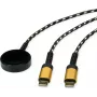Roline 11.02.8342 USB laidas juodas