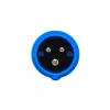 Adapter iš raudono 16A 400V CEE 5 polių movos lizdo į mėlyną 16A 230V CEE 3P