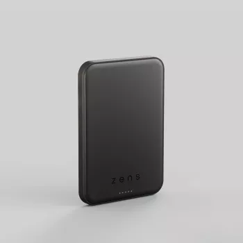 ZENS Pro 2 pusiau kietojo kūno Powerbank – Magnetinis 5000 mAh, suderinamas su MagSafe ir Qi2.2, 25W, juodas