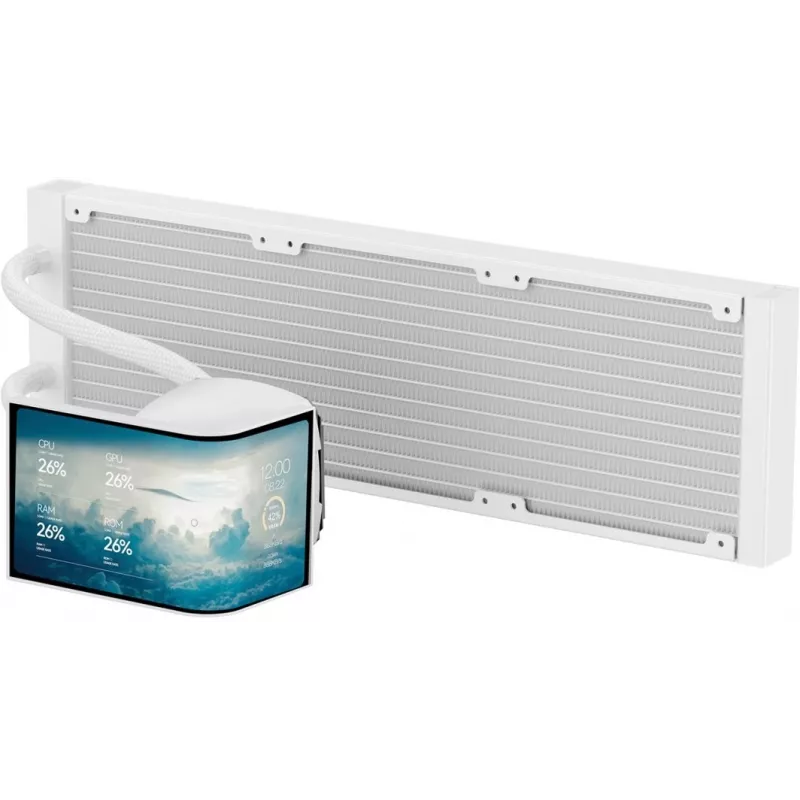 Skysčio aušintuvas Krux HydroArc 360 White (KRXE011)