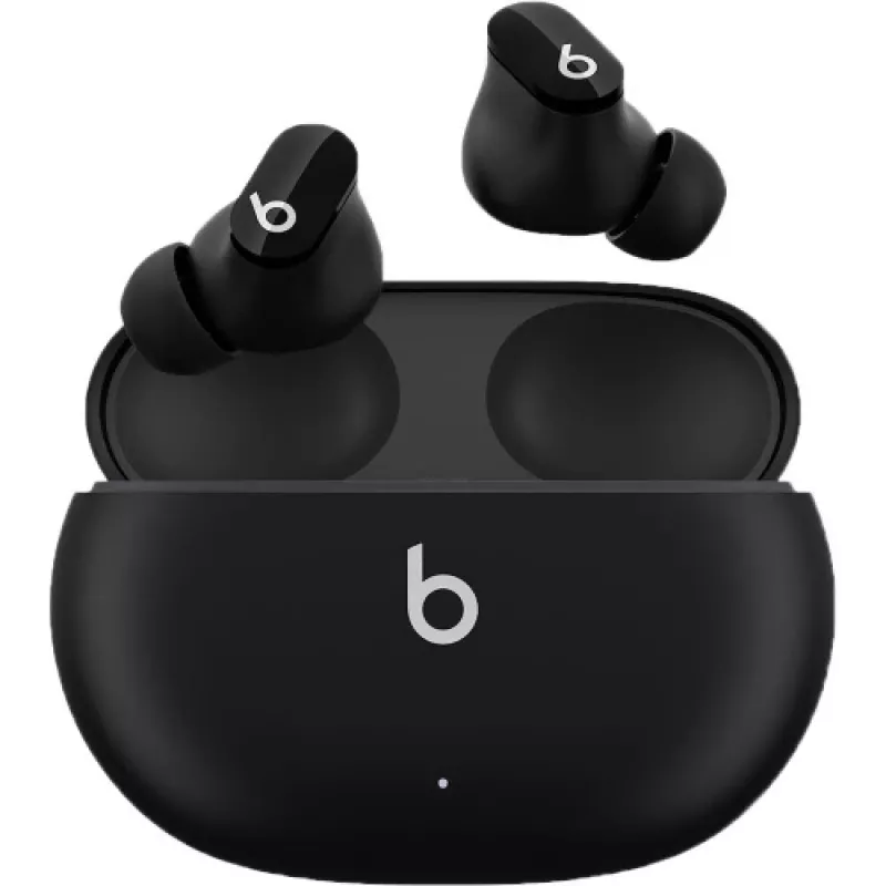 BEATS Studio Buds belaidės ausinės, tikrai belaidžiai, triukšmo slopinimas, Bluetooth, juodos