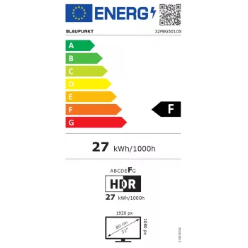 Blaupunkt 32FBG5010S 32 colių (81 cm) Full HD Google TV, baltas