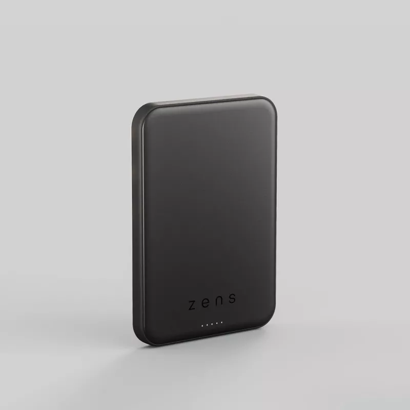 ZENS Pro 2 pusiau kietojo kūno powerbank – Magnetinis 10000 mAh, suderinamas su MagSafe ir Qi2.2 25W (juoda)