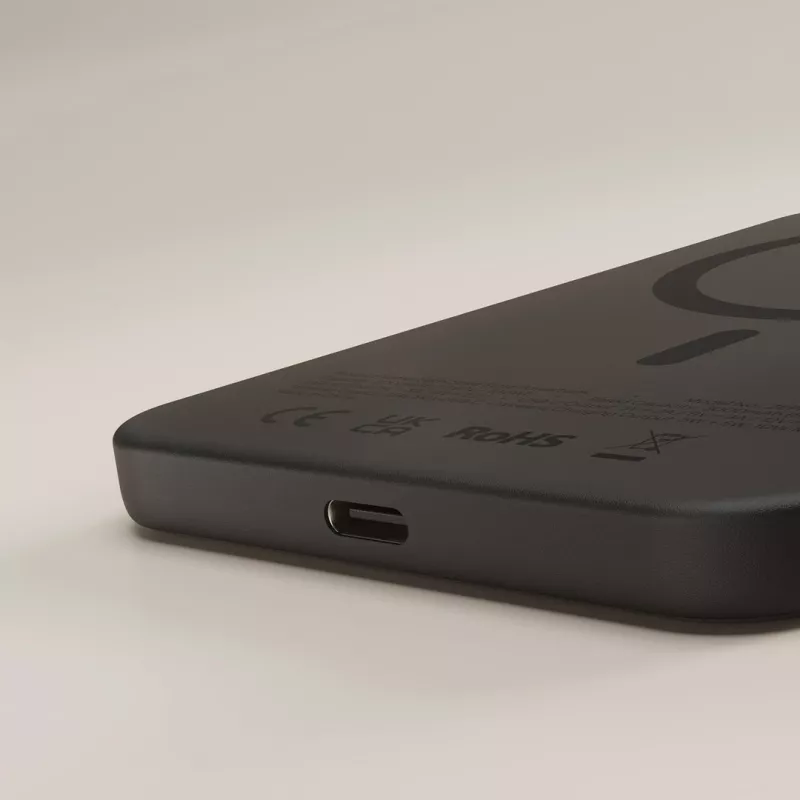 ZENS Pro 2 pusiau kietojo kūno powerbank – Magnetinis 10000 mAh, suderinamas su MagSafe ir Qi2.2 25W (juoda)