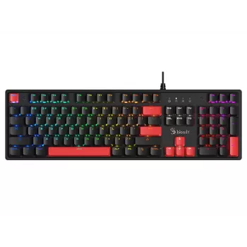 A4Tech Bloody S520N Fire Black (BLMS Red Plus Switch) – laidinis mechaninis žaidimų klaviatūra