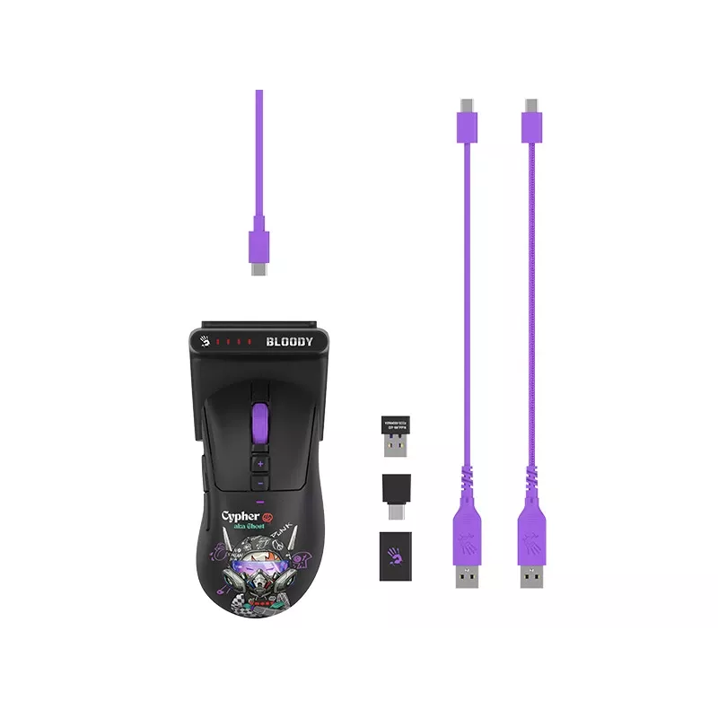 A4Tech 47744 Bloody R73 Ultra Duo Cypher Ghost – žaidimų pelė