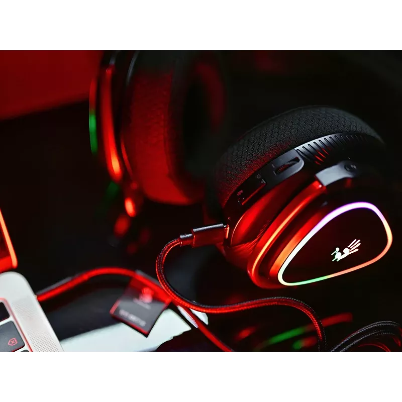 A4Tech Bloody MR710 RGB belaidis žaidimų ausinių rinkinys, juodos spalvos
