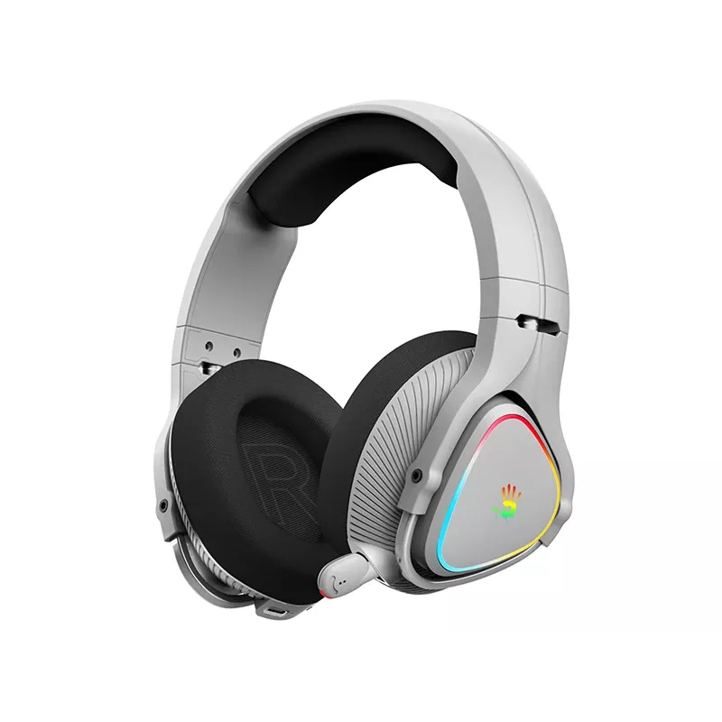 A4Tech Bloody MR710 RGB belaidžiai žaidimų ausinės, pilka