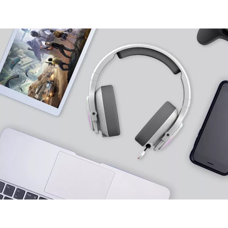 A4Tech Bloody MR710 RGB belaidžiai žaidimų ausinės, pilka