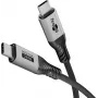 Goobay USB-C laidas, USB4 2.0 versija, 1 m, juodas, sidabrinis (74775)