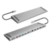 USB 3.2 stotelė USB-C, 12 prievadų, PD