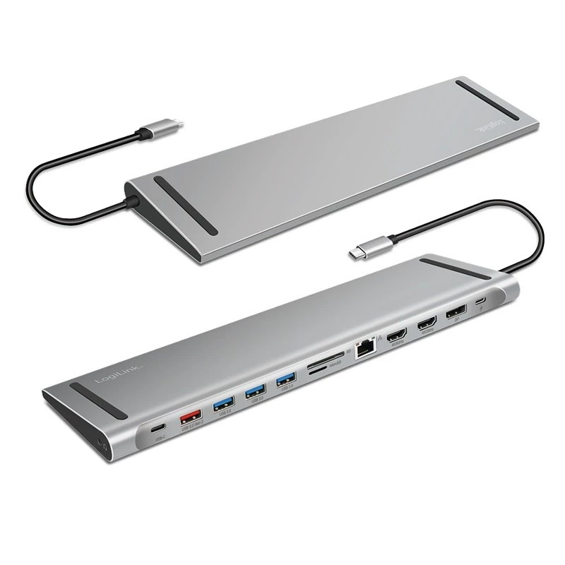 USB 3.2 stotelė USB-C, 12 prievadų, PD