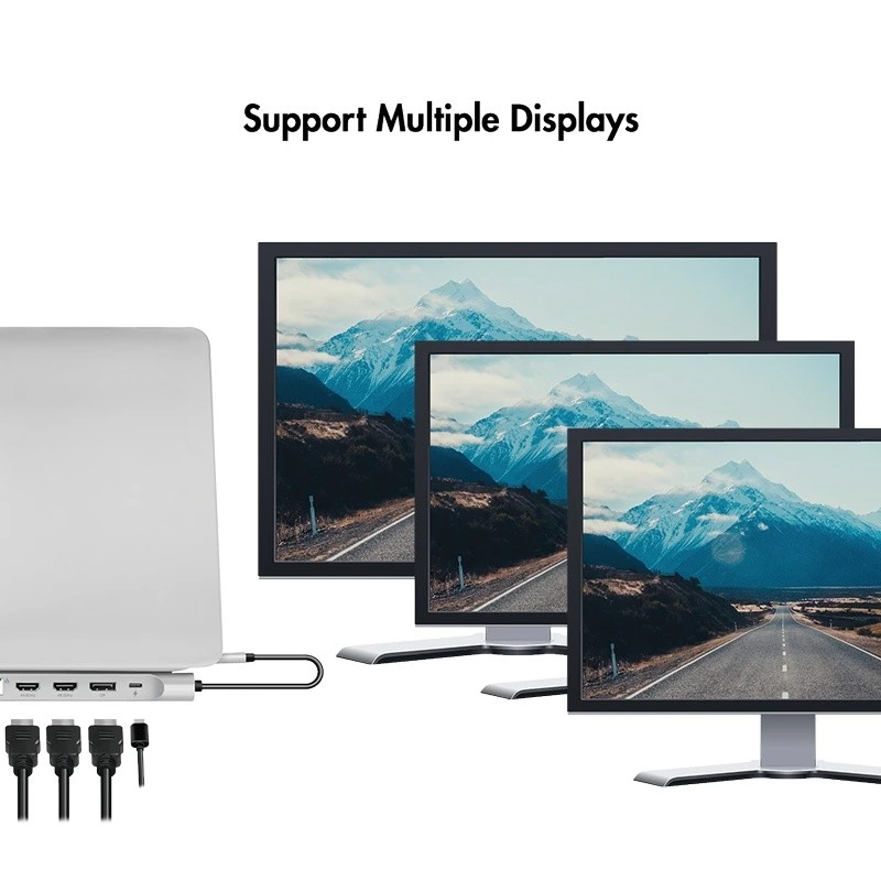 USB 3.2 stotelė USB-C, 12 prievadų, PD