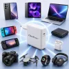 USB-C įkroviklis 96W 5V/20V 3A/4.8A QOLTEC
