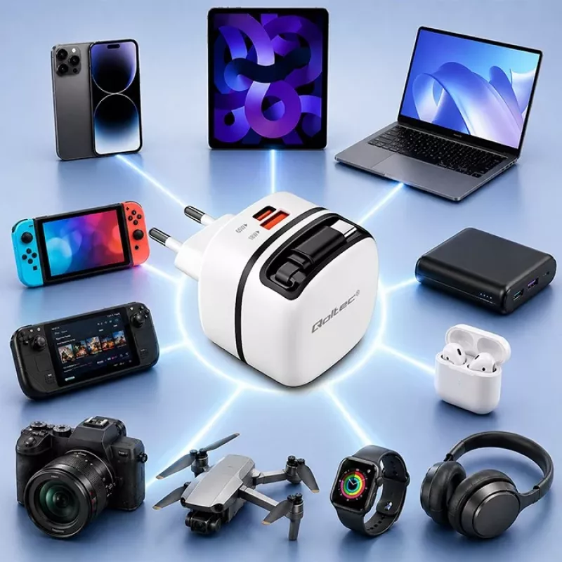 USB C įkroviklis 65W GaN PPS 5V 20V 3A 3.25A