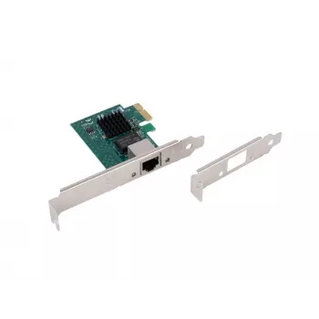 Tinklo plokštė PCI Express x1 1x RJ45 2.5Gb/s su žemo profilio laikikliu