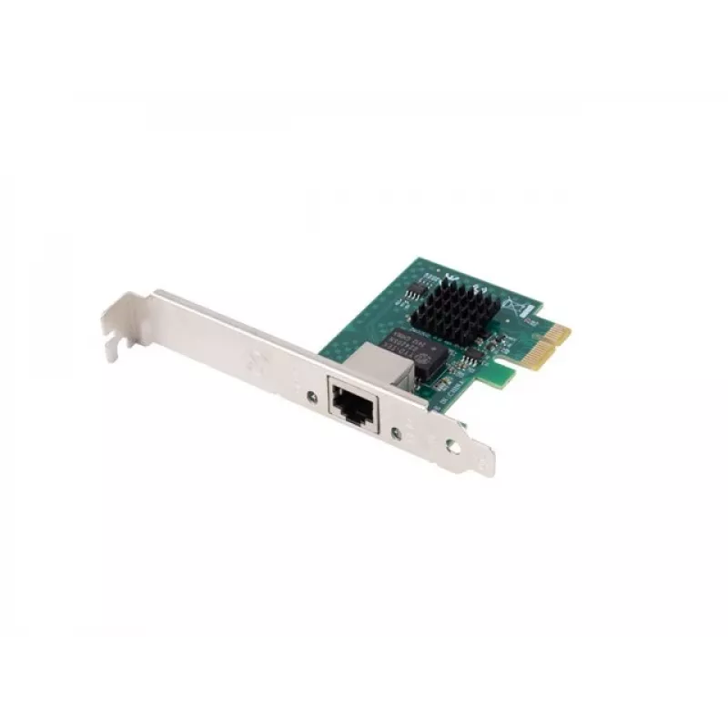 Tinklo plokštė PCI Express x1 1x RJ45 2.5Gb/s su žemo profilio laikikliu
