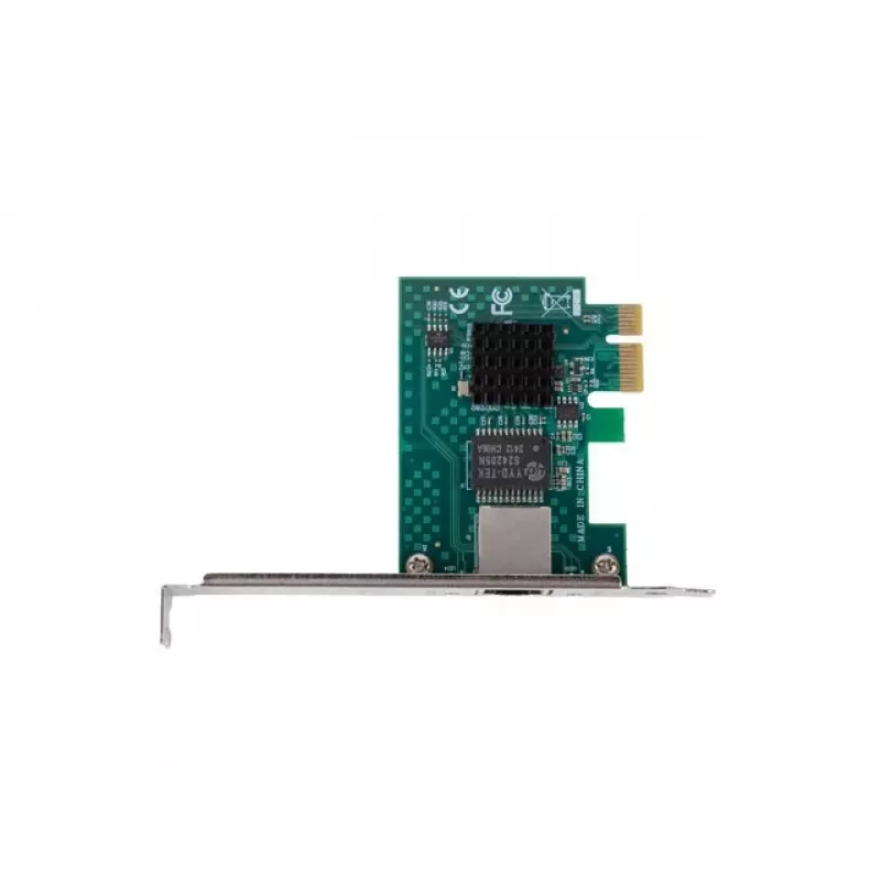 Tinklo plokštė PCI Express x1 1x RJ45 2.5Gb/s su žemo profilio laikikliu