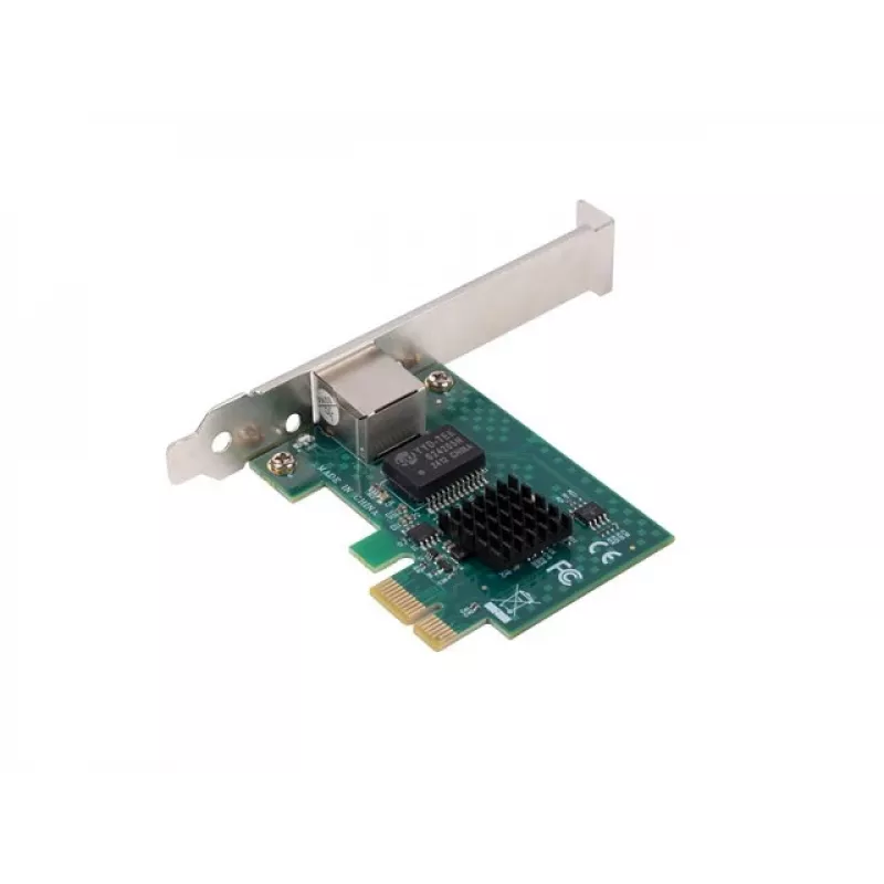 Tinklo plokštė PCI Express x1 1x RJ45 2.5Gb/s su žemo profilio laikikliu