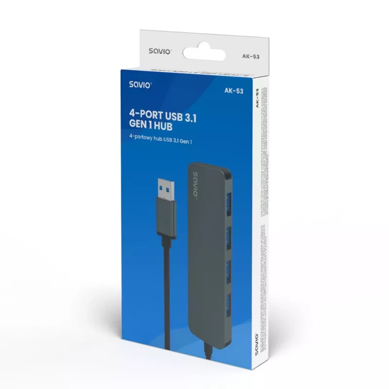 SAVIO AK053 USB 3.1 Gen.1 šakotuvas