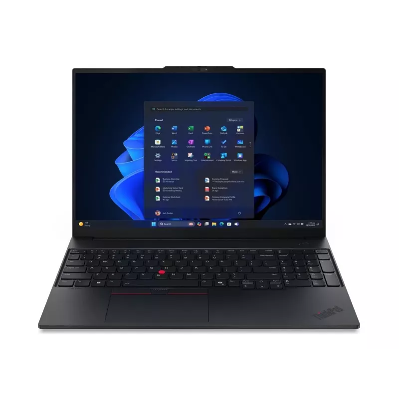LENOVO ThinkPad E16 Gen 3 Intel Core Ultra 5 228V 16 colių WUXGA 32GB 512GB SSD M.2 2242 PCIe Intel Arc Graphics 130V W11P 3 metų garantija su pristatymu