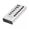 USB 3.2 Gen1 7 prievadų USB-A/C šakotuvas su atskirais jungikliais