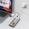 USB 3.2 Gen1 7 prievadų USB-A/C šakotuvas su atskirais jungikliais